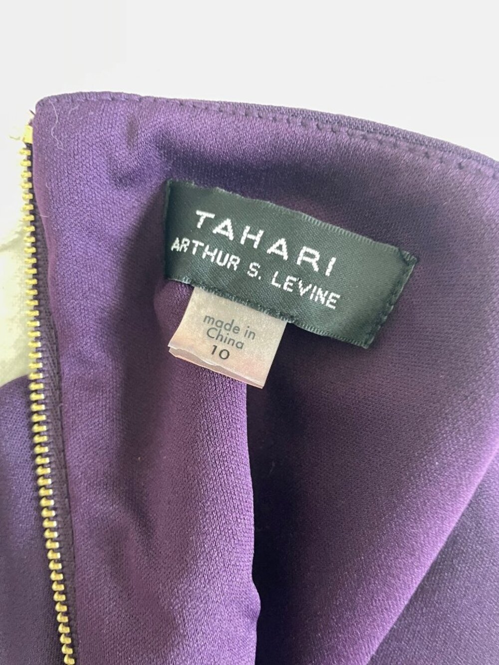 Tahari ASL Embellished Neck Stretch Crepe Mini Dress Pleated Bell Sleeves 10 - Picture 12 of 13